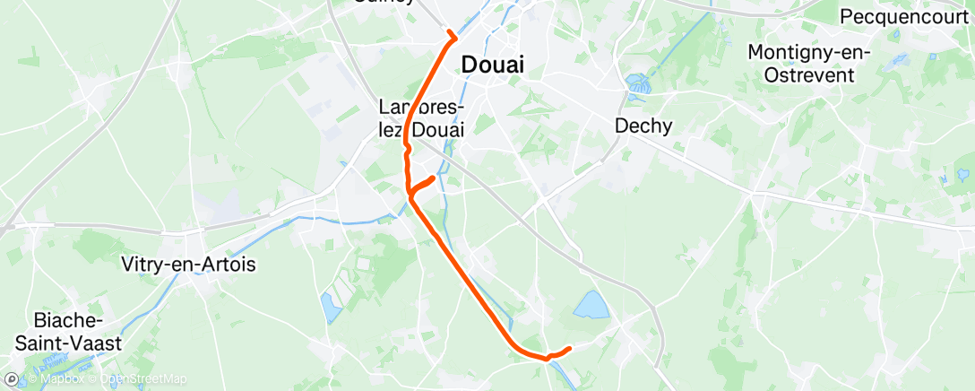 Map of the activity, Marche le soir