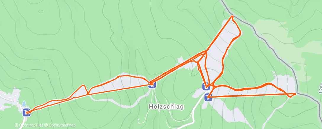 Map of the activity, Hochficht II.