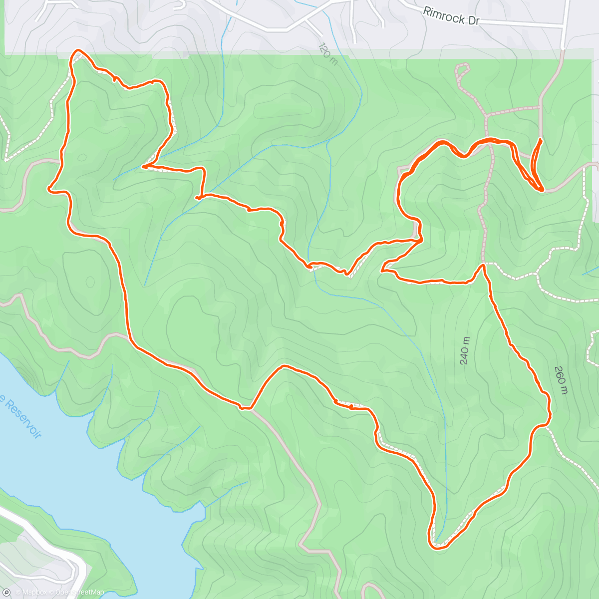 Map of the activity, Webb Canyon with Gen