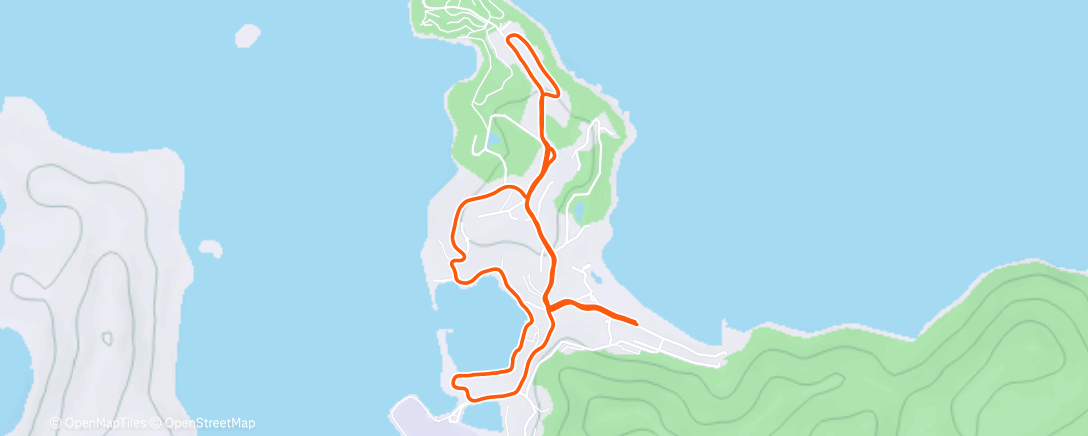 Map of the activity, Two Bays Race Week Hills