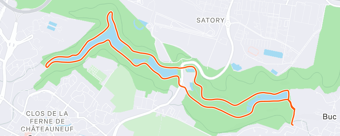 Карта физической активности (Course à pied le matin)