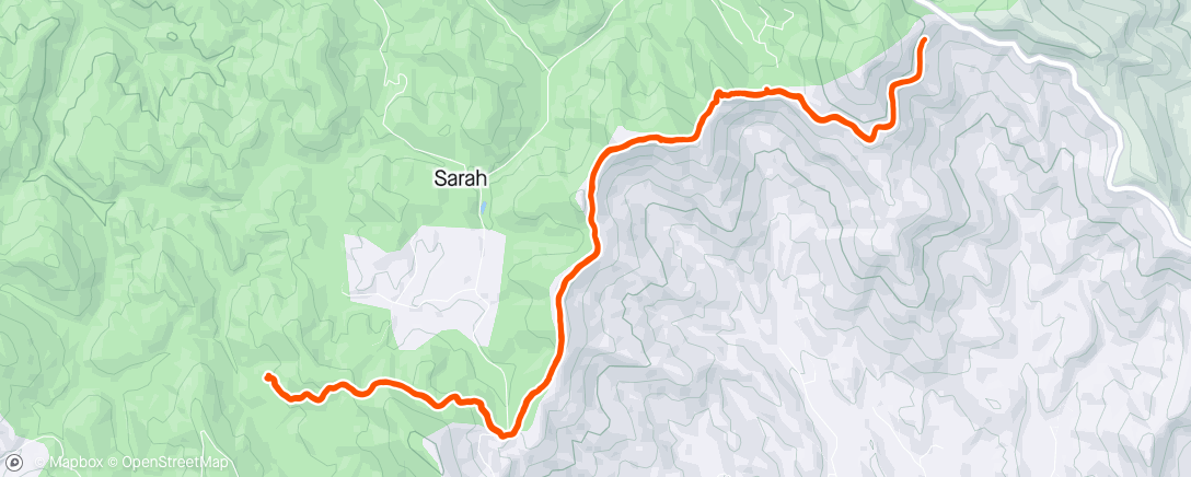 Map of the activity, Overnight from Woody Gap to Gooch Shelter and back with Hen