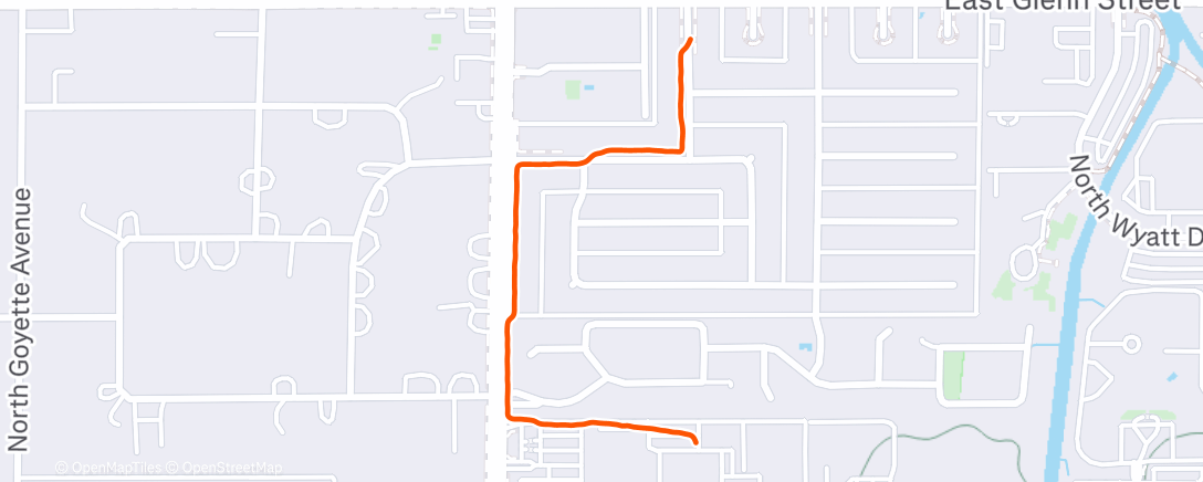 Map of the activity, Tucson