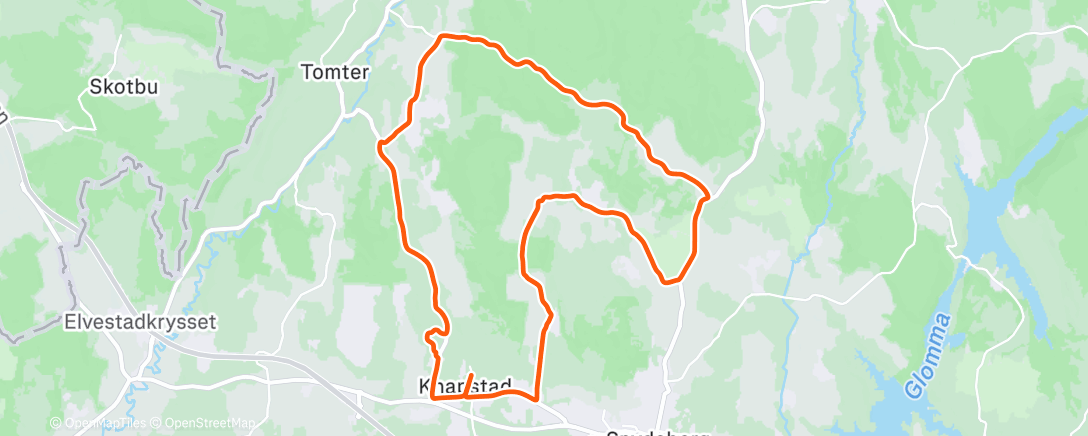 Map of the activity, Lufte 3.0 med pigg