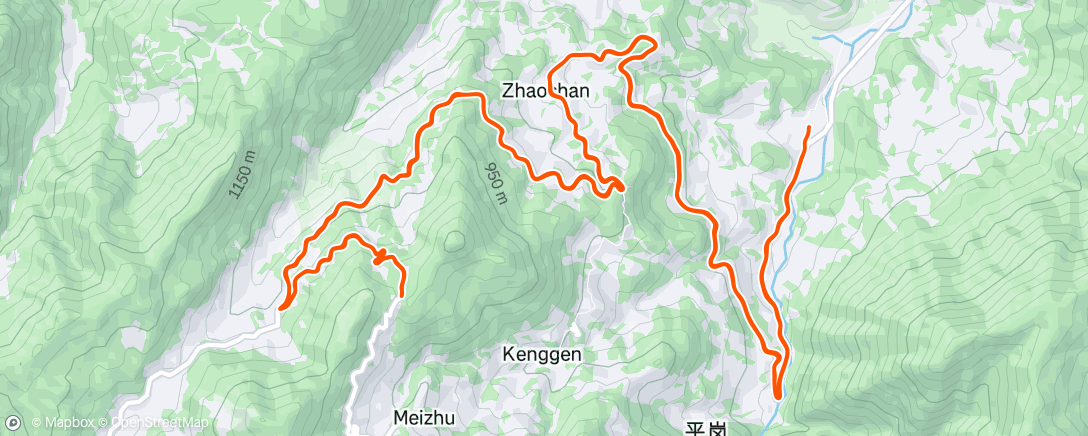 Map of the activity, 云和梯田