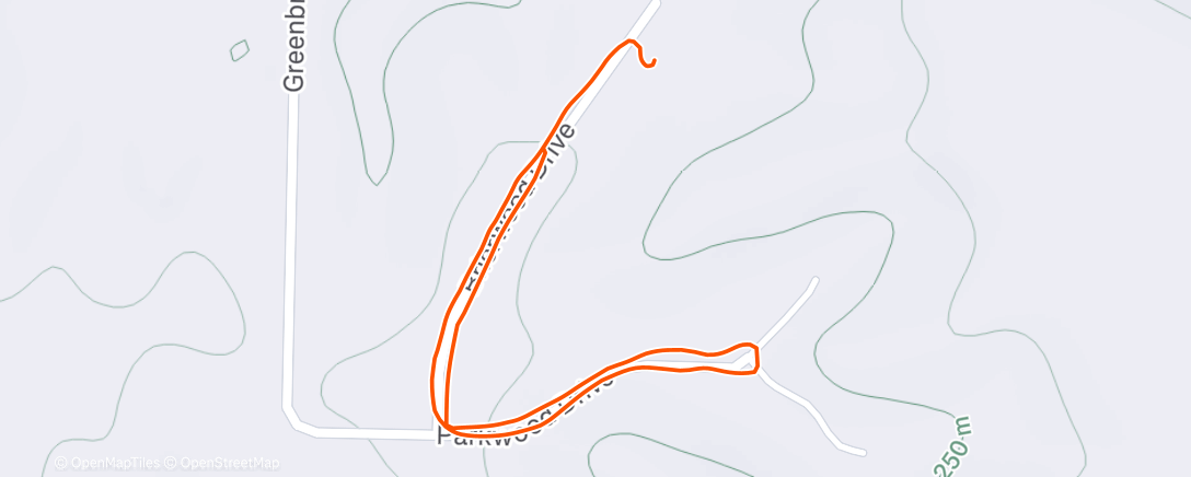 Map of the activity, Morning Walk