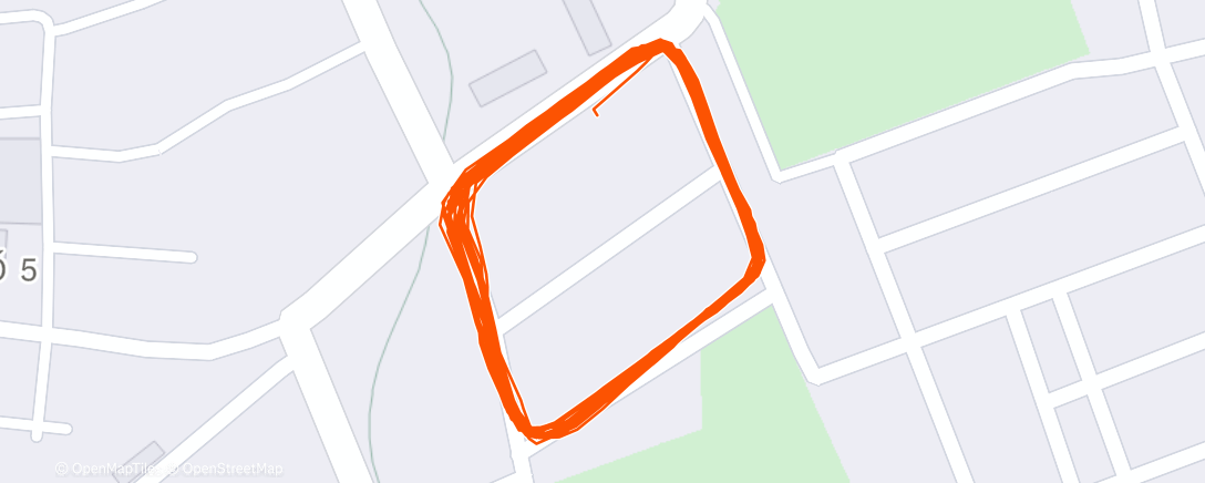 Map of the activity, Morning Run