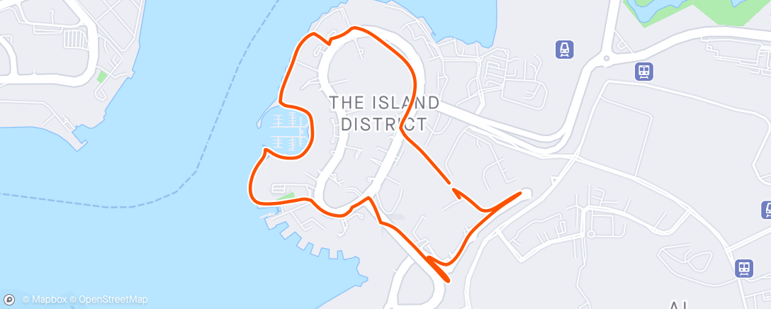 Map of the activity, Morning 5k in the sun
