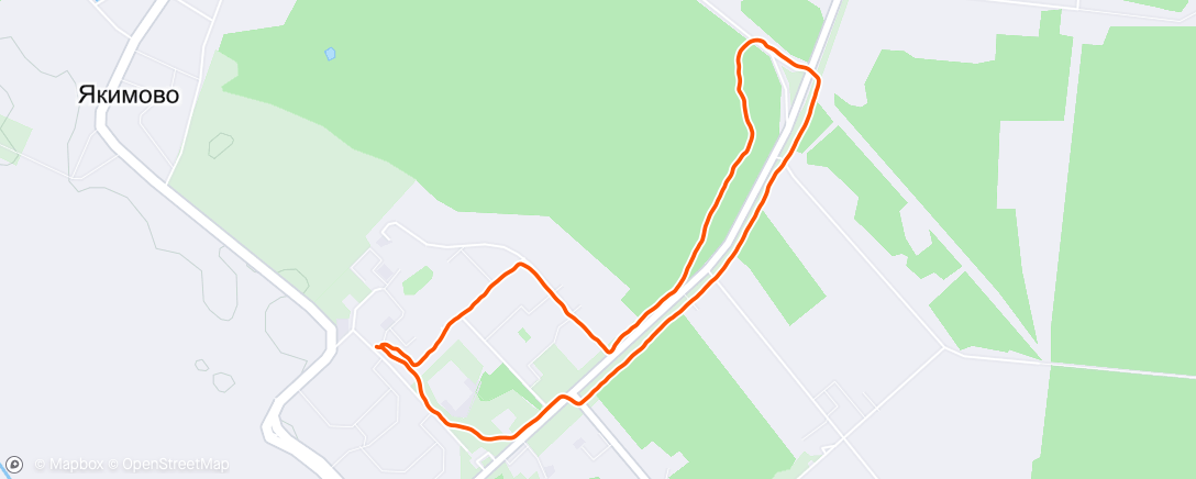 Map of the activity, Morning Run