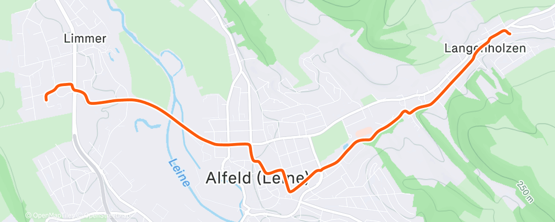 Map of the activity, Afternoon Ride