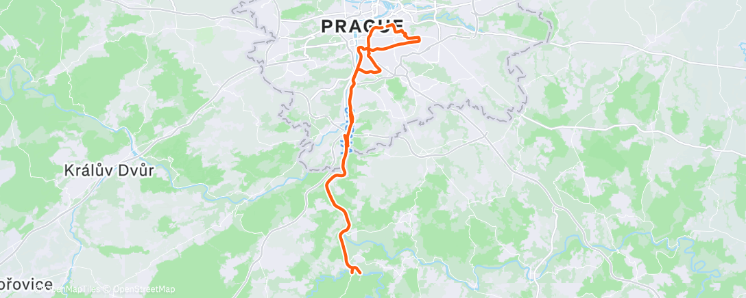 Map of the activity, Naporcovaný kilíčko po práci 🙈🥶 🐗❄️ SV(inskej) vítr a rychlá krátká smršť něčeho trvrdýho bílýho 😖