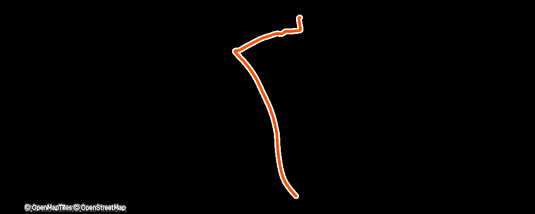 Map of the activity, Lauf am Mittag