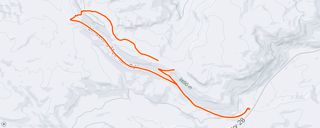 Map of the activity, Morning Trail Run