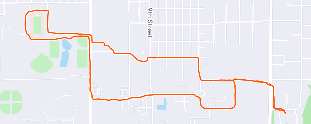 Map of the activity, Dog Walk