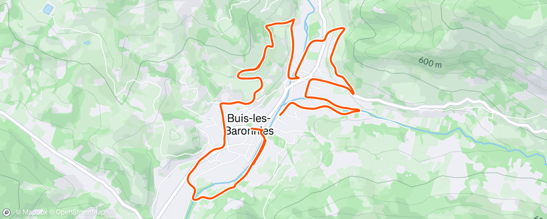 Map of the activity, 1ere sortie BJJC de l’année , belle équipe 🤩🏃‍♀️🏃🏻