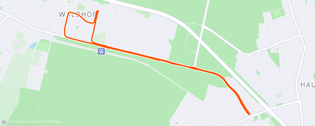 Map of the activity, Run Walk