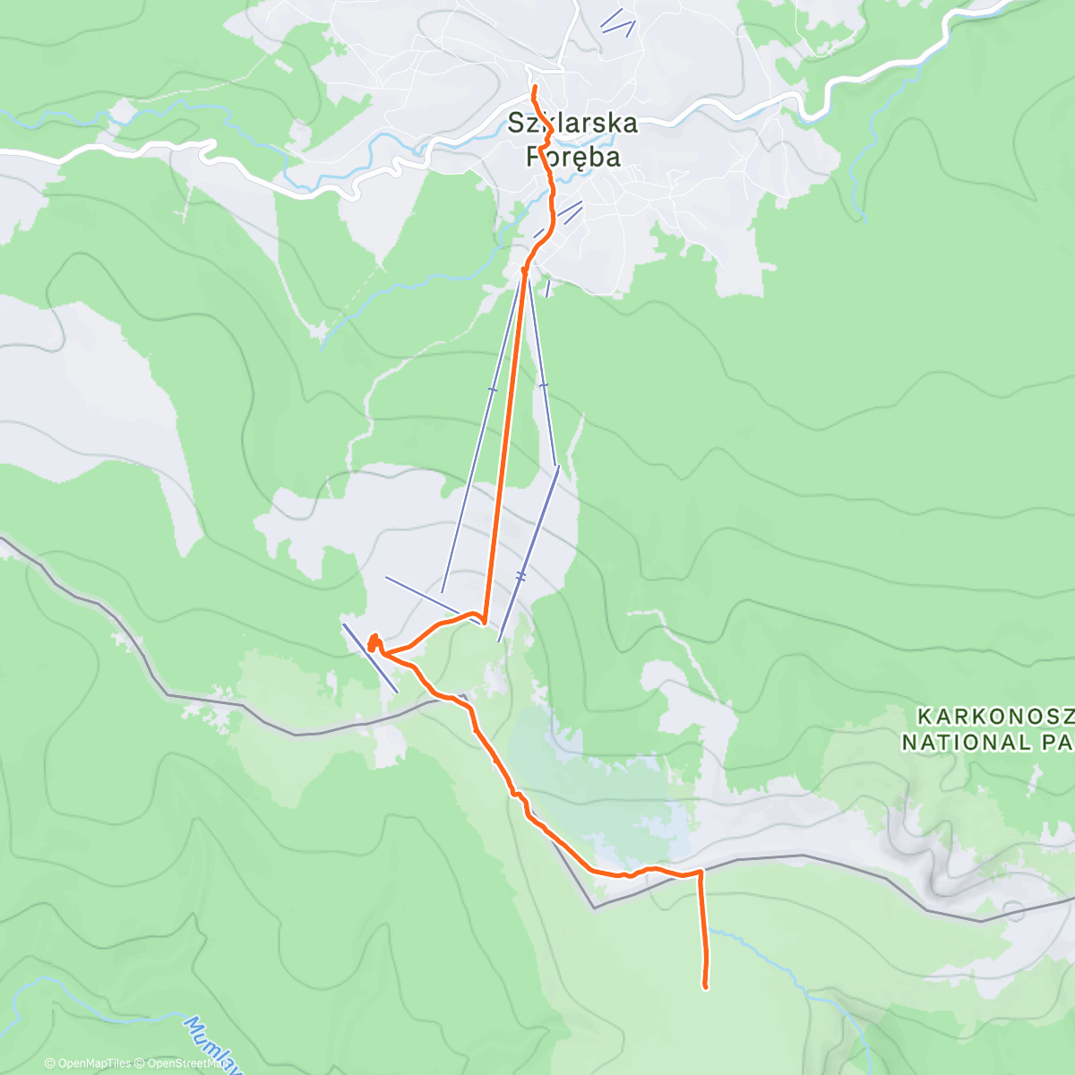 Map of the activity, Зимняя сказка 🇵🇱🇨🇿