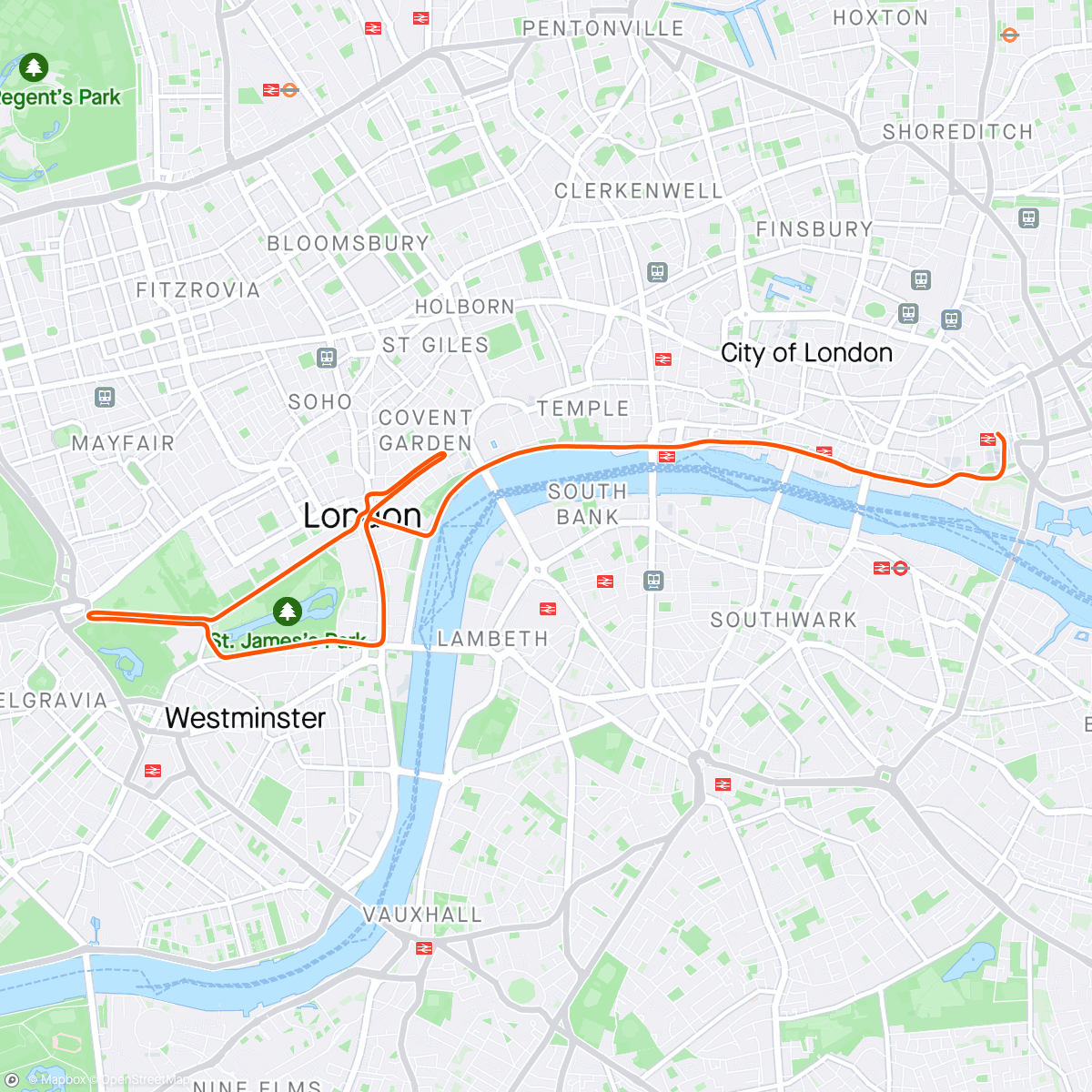 Mapa de la actividad, Zwift - Group Ride: PACK 1.5 Morning Cuppa (D) on Classique Reverse in London