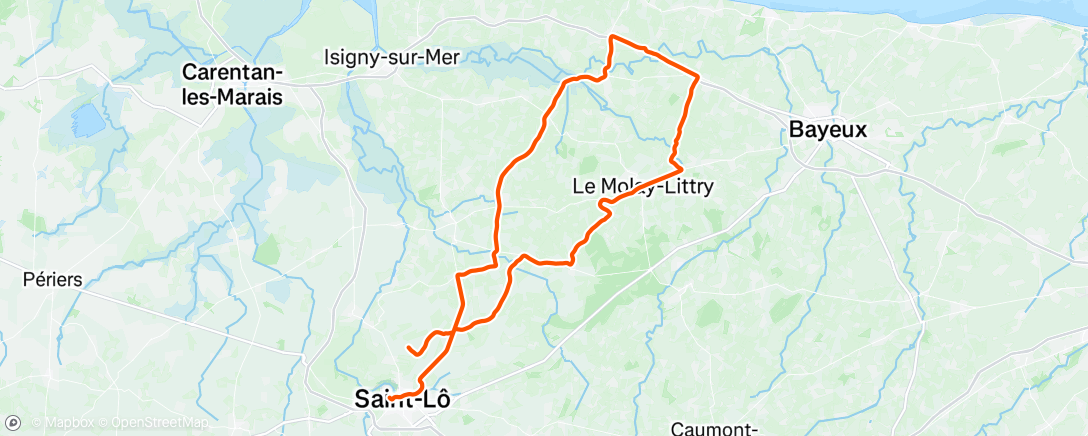 Map of the activity, Morning Ride