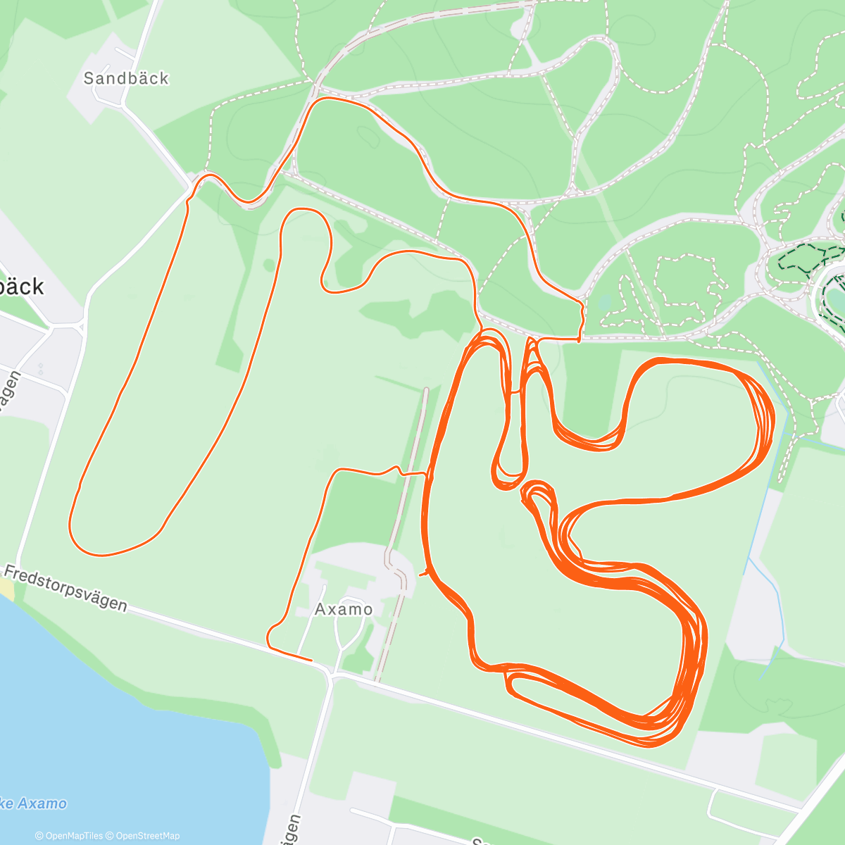 Map of the activity, Afternoon Nordic Ski