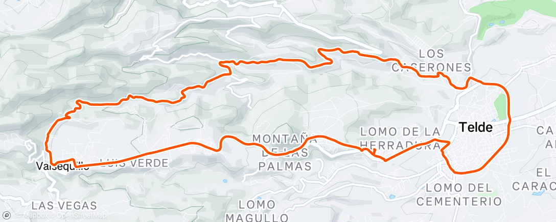 Map of the activity, Bicicleta por la mañana