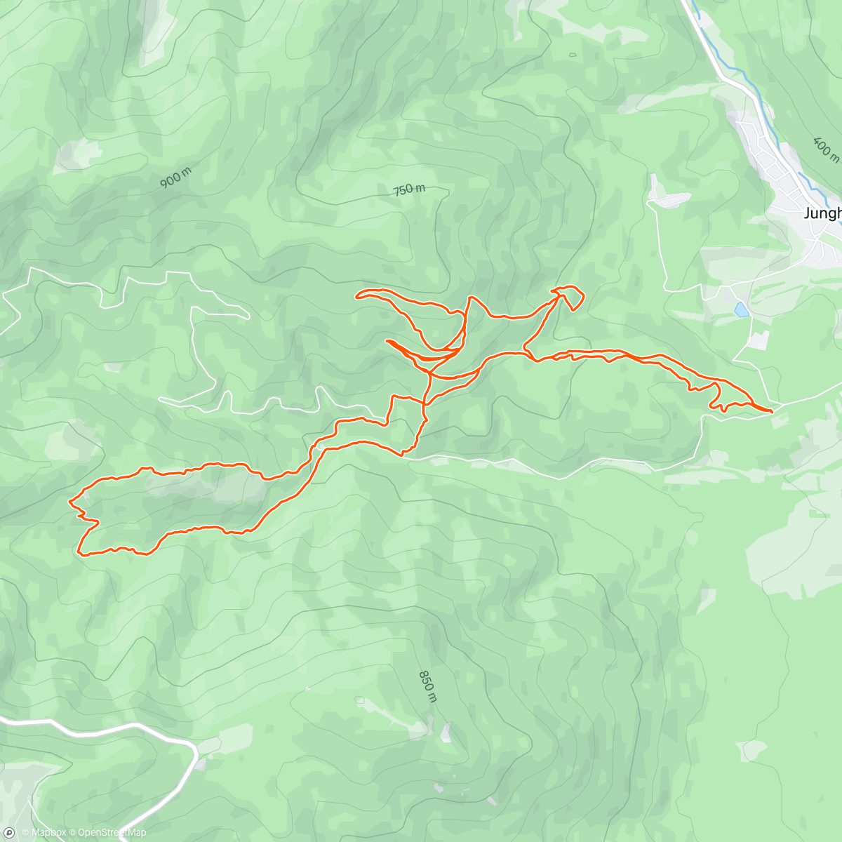 Map of the activity, MTB : Rampage Wuenheim