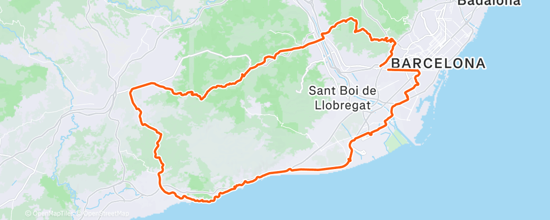 Map of the activity, Toasted Legs - Division Sat