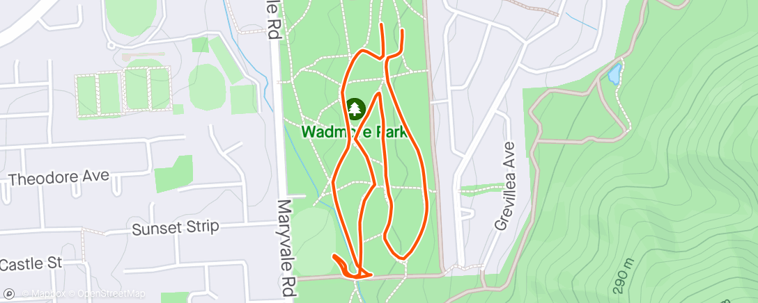 Map of the activity, Family Dog Walk 🐕