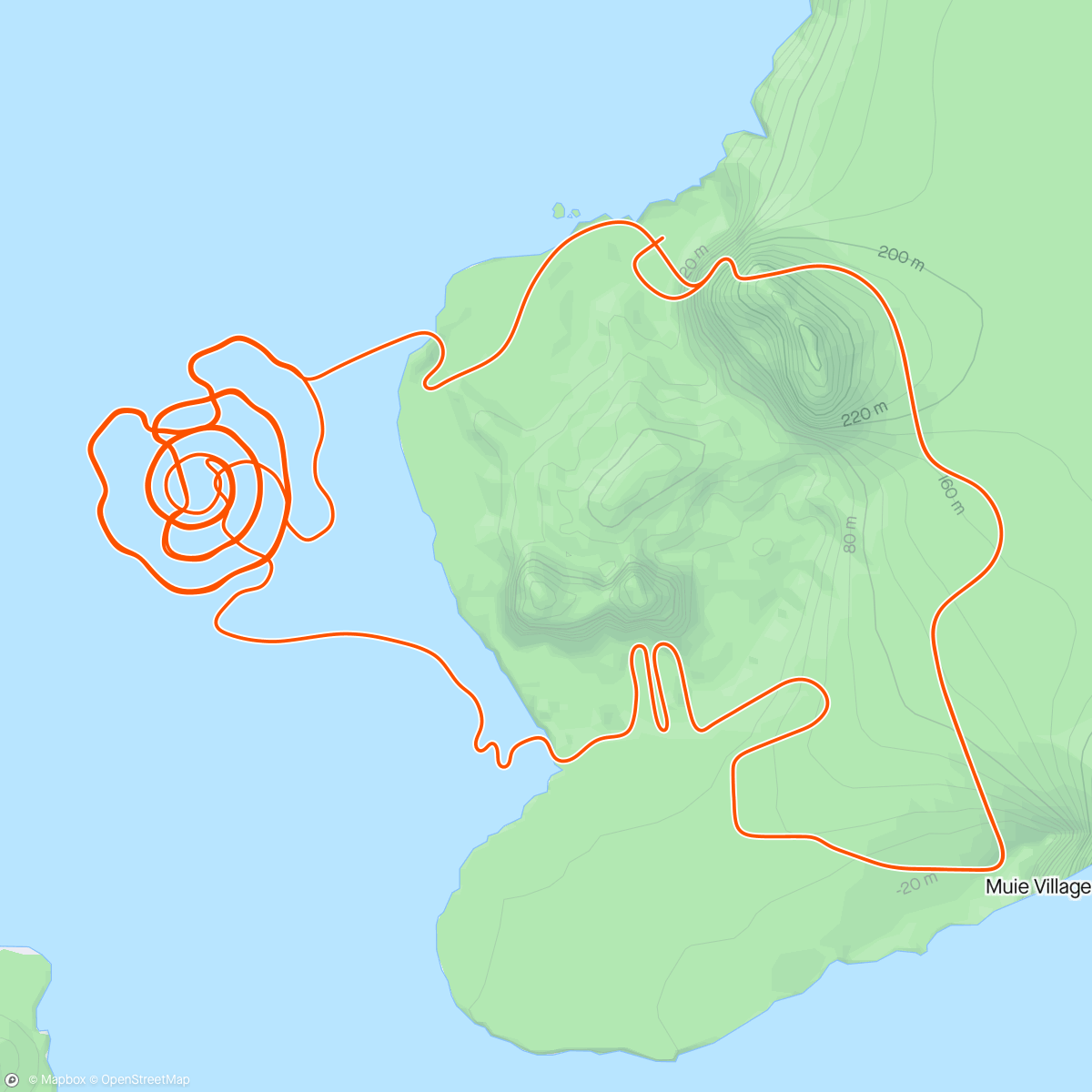 Map of the activity, Zwift - Group Ride: Stage 3: World Tour - Team Jayco AlUla (E) on Volcano Climb in Watopia