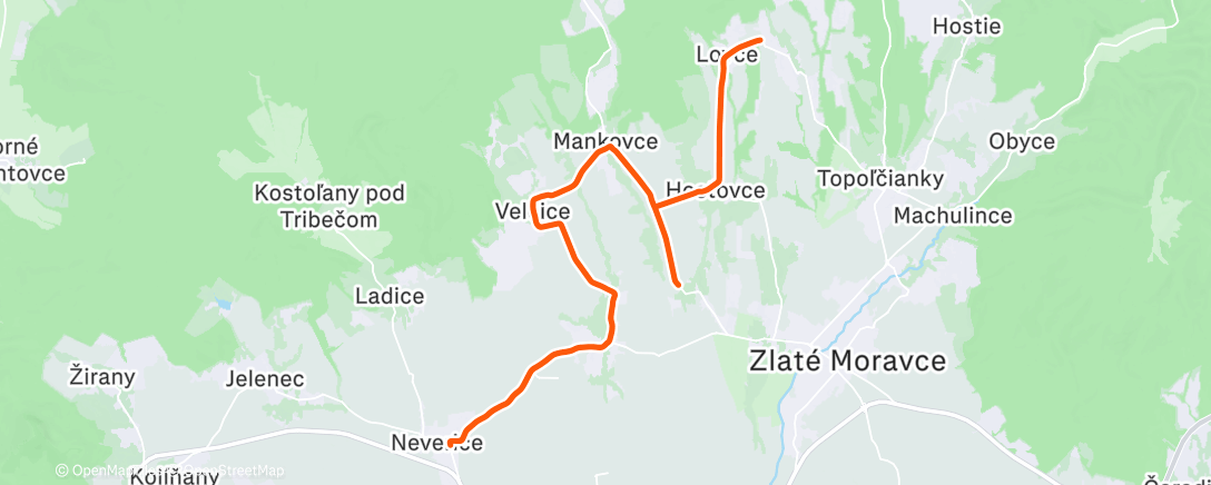 Map of the activity, Lovce 🚴🏻‍♂️🌞