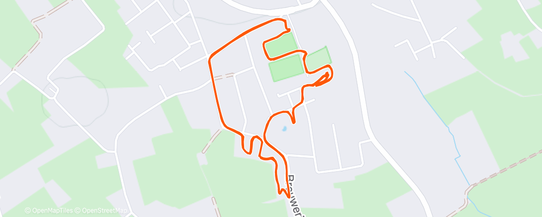 Map of the activity, UCI C2 Otegem