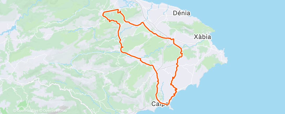 Map of the activity, Morning Ride