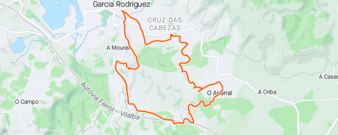 Kaart van de activiteit “Bicicleta de montaña por la tarde”