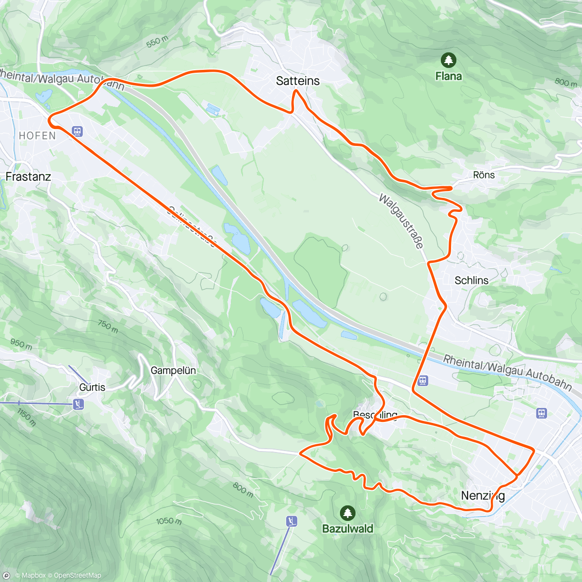 Map of the activity, GP Vorarlberg UCI 1.2. / good one