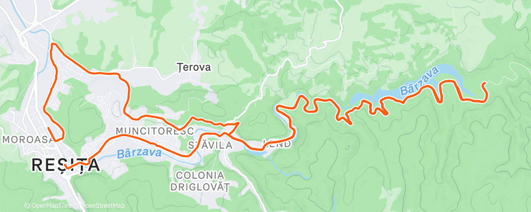 Map of the activity, Morning Ride