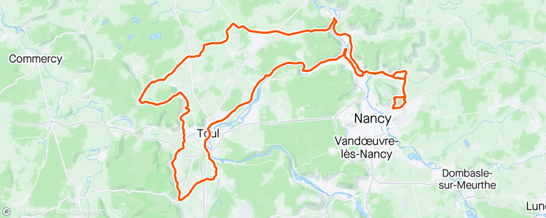 Map of the activity, Sortie vélo le matin en solo mais avec un sacré 💨💨💨 frisquet  le matin et un peu mieux après midi .