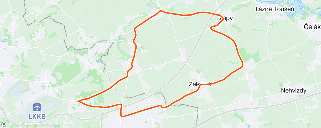 Map of the activity, Zápy