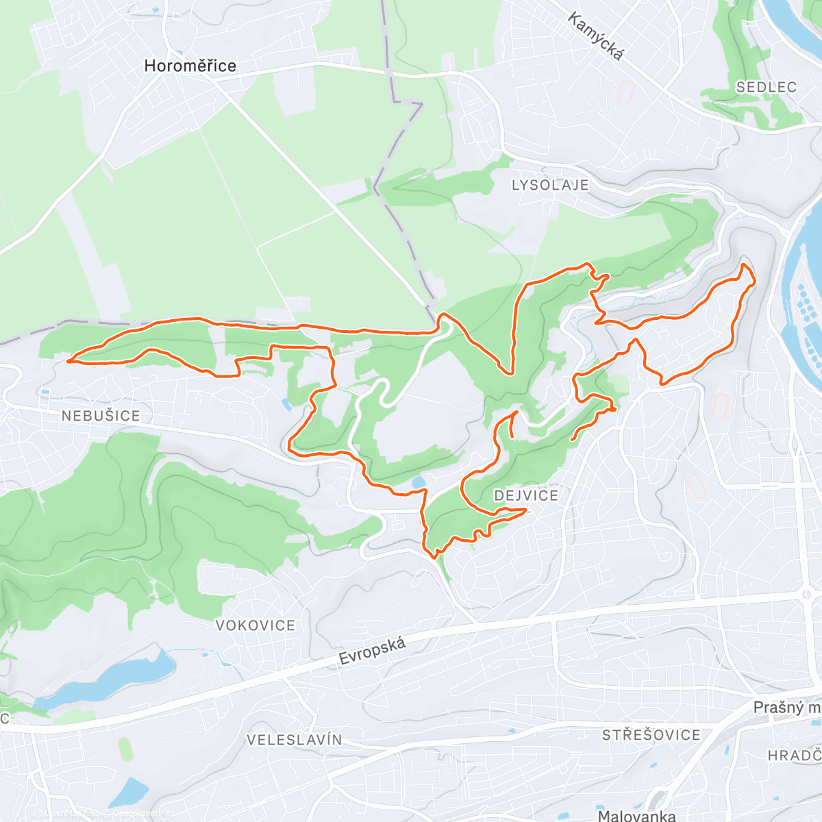 Map of the activity, Vánoční Šutr