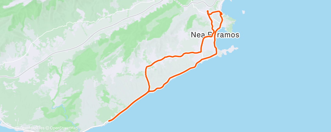 Map of the activity, Morning Ride