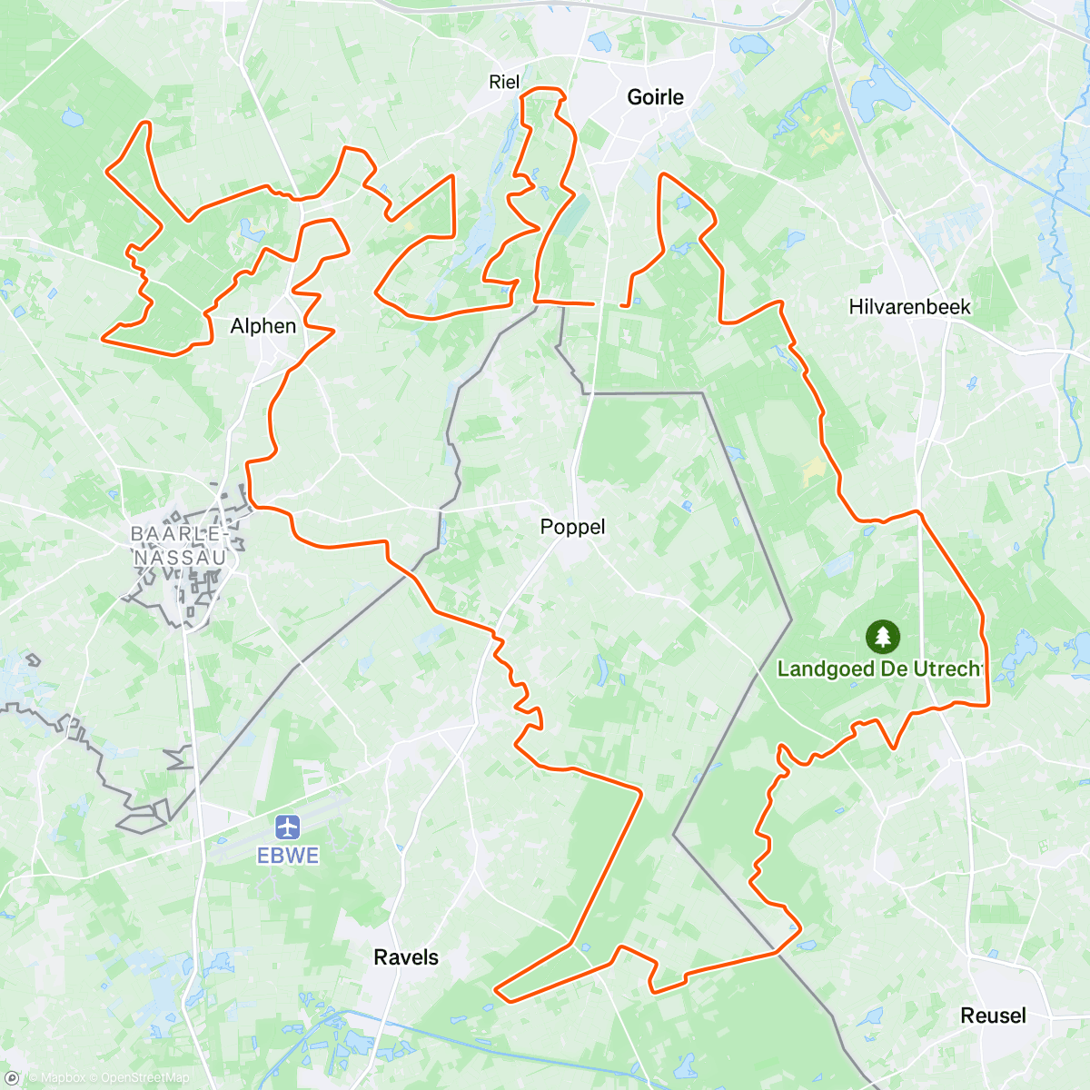 Map of the activity, The Gravel Pit Goirle