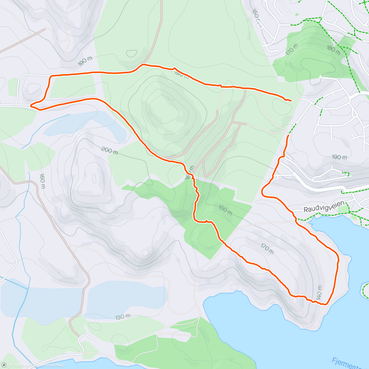 Map of the activity, Frisbee-banen