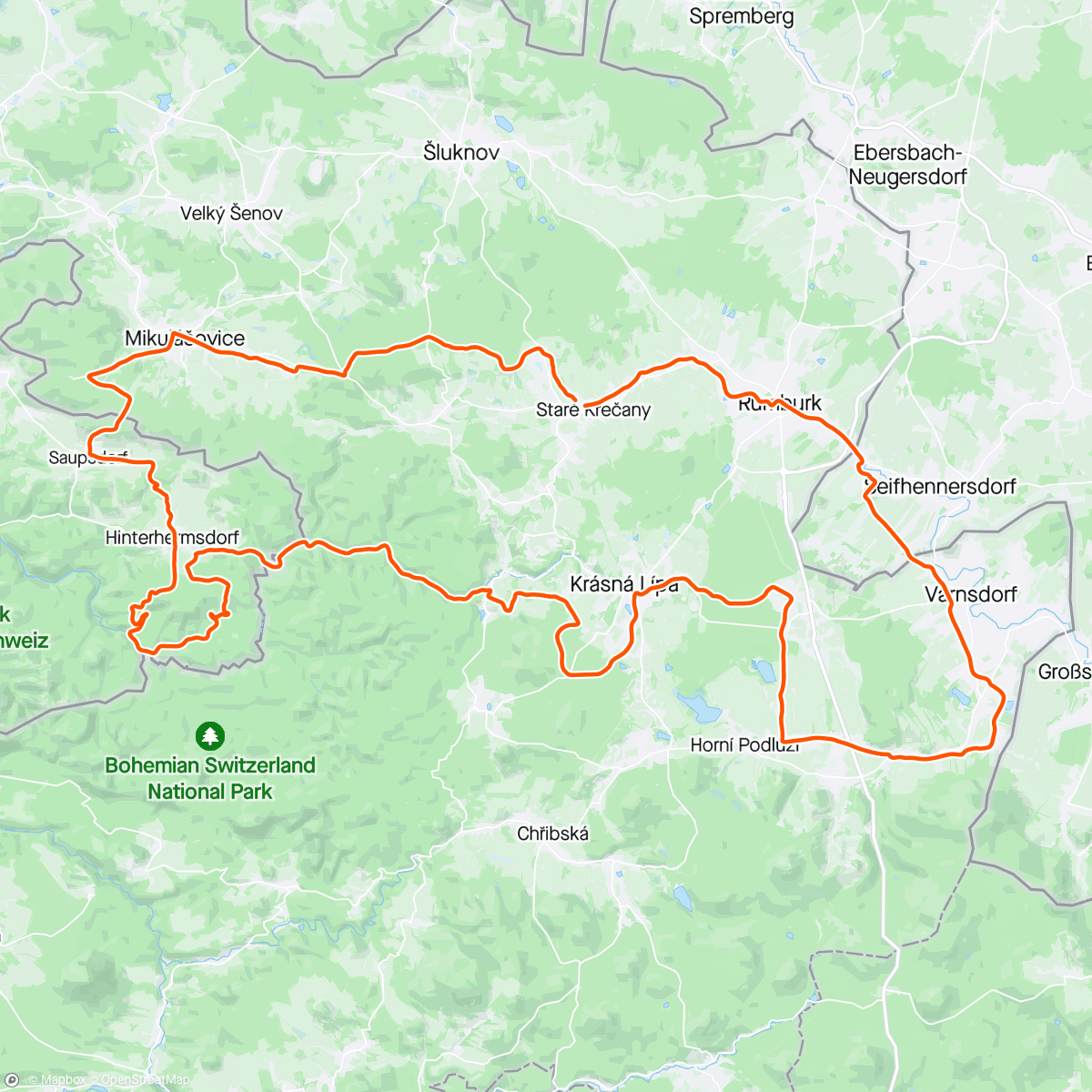 Map of the activity, Endurance Ride | MTB