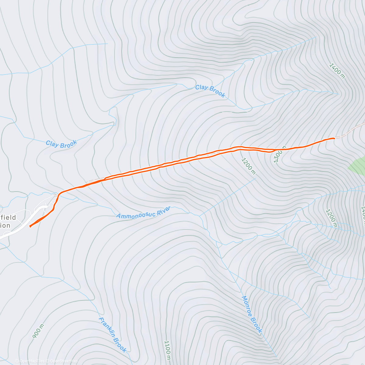 Map of the activity, Evening Backcountry Ski