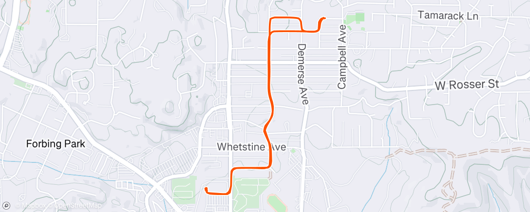 Map of the activity, Afternoon Ride