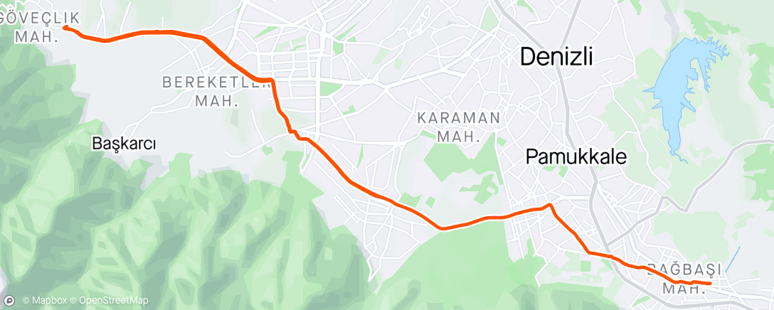 Map of the activity, Pazar sabahı Göveçlik