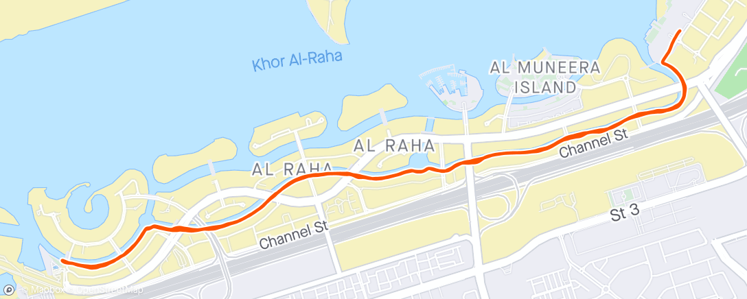 Map of the activity, Abu Dhabi