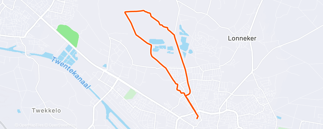 Map of the activity, Lunch Run