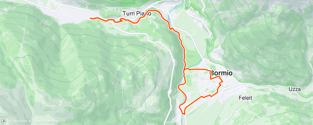 Map of the activity, Bormio a/r
