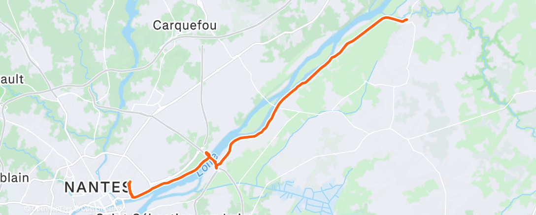 Map of the activity, Fahrt am Nachmittag