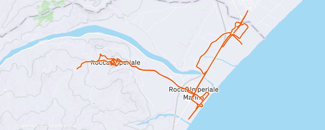 Map of the activity, Sessione di e-mountain biking all’ora di pranzo